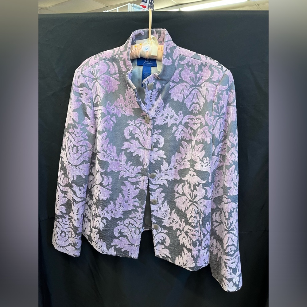 JH collectibles grey and purple blazer